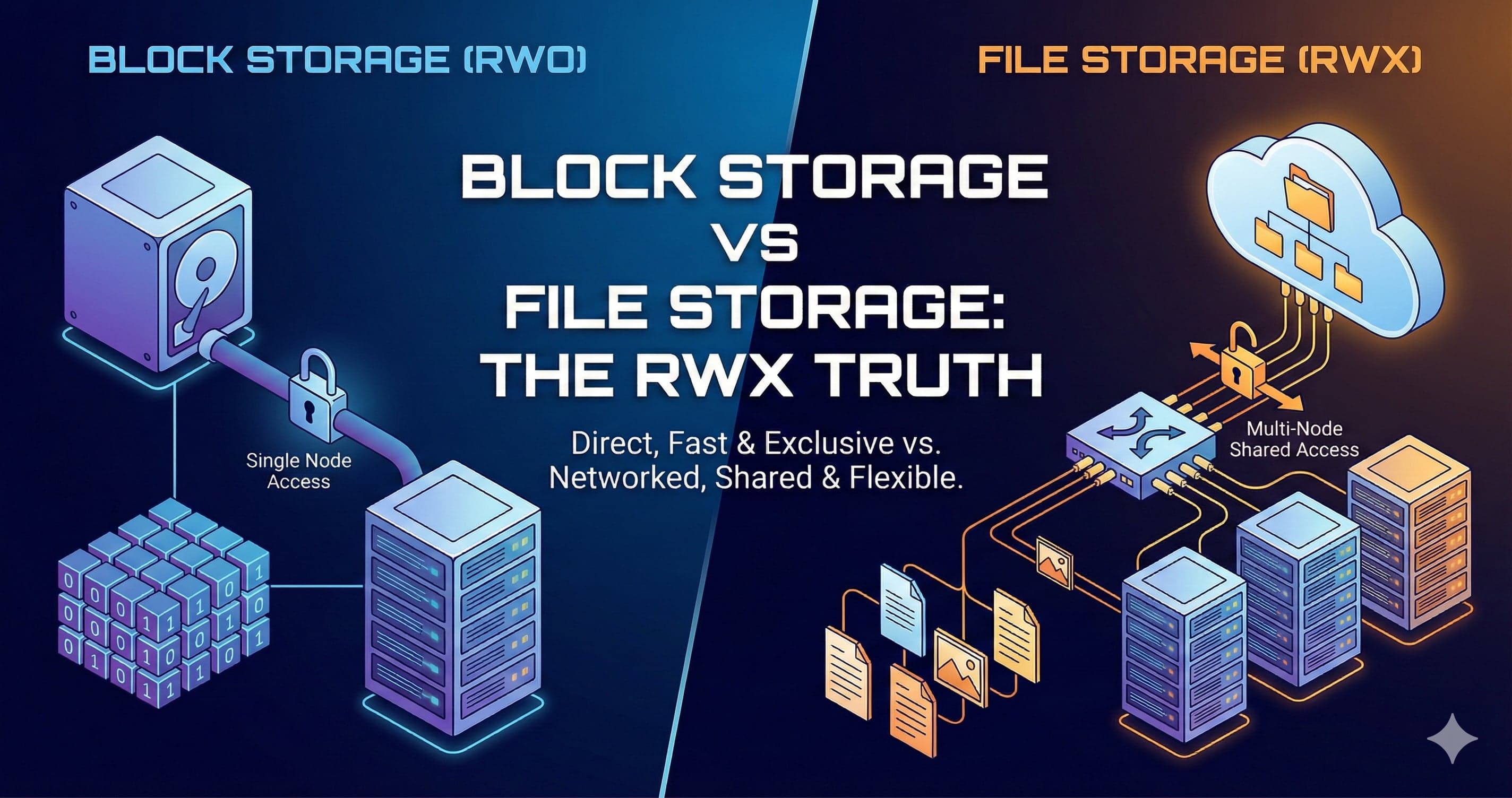 Block Storage vs File Storage: The RWX Truth